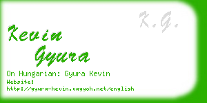 kevin gyura business card